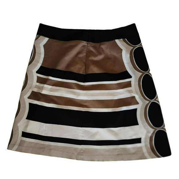 Merona Collection Women's Geometric Print Pencil Cut Skirt Beige/Black Size 16 - Picture 3 of 9